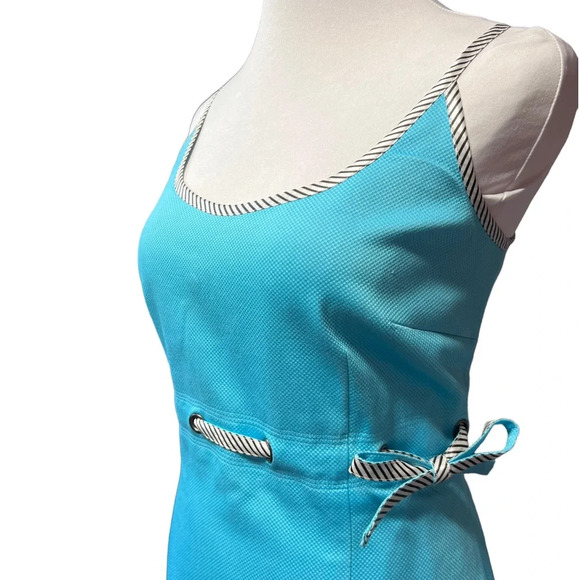 Donna Morgan Aqua Fitted Sheath Dress - Picture 3 of 7